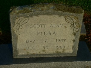 Scott Flora gravestone